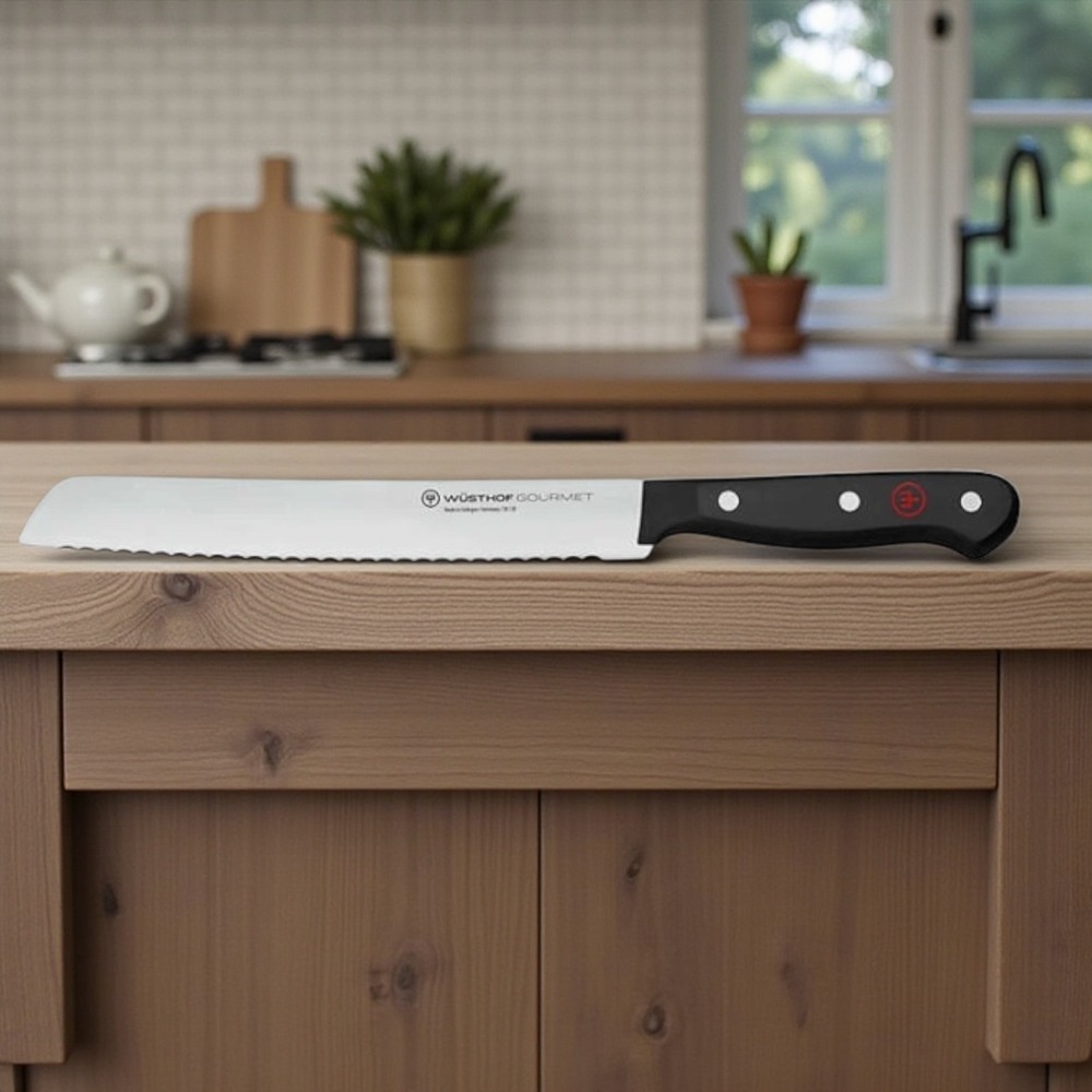 Wusthof Gourmet 8" Serrated Bread Knife Chef's Kitchen Slicing Bread LASER LOGO